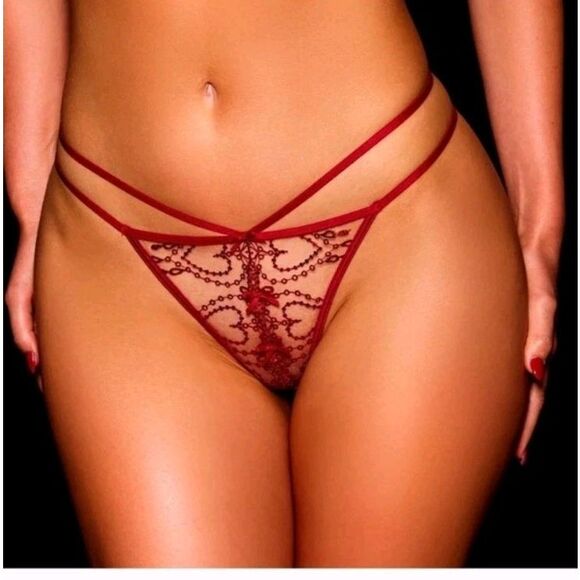 Honey Birdette Adora Bra & Thong Set 34B, M Open crotch - Picture 9 of 12